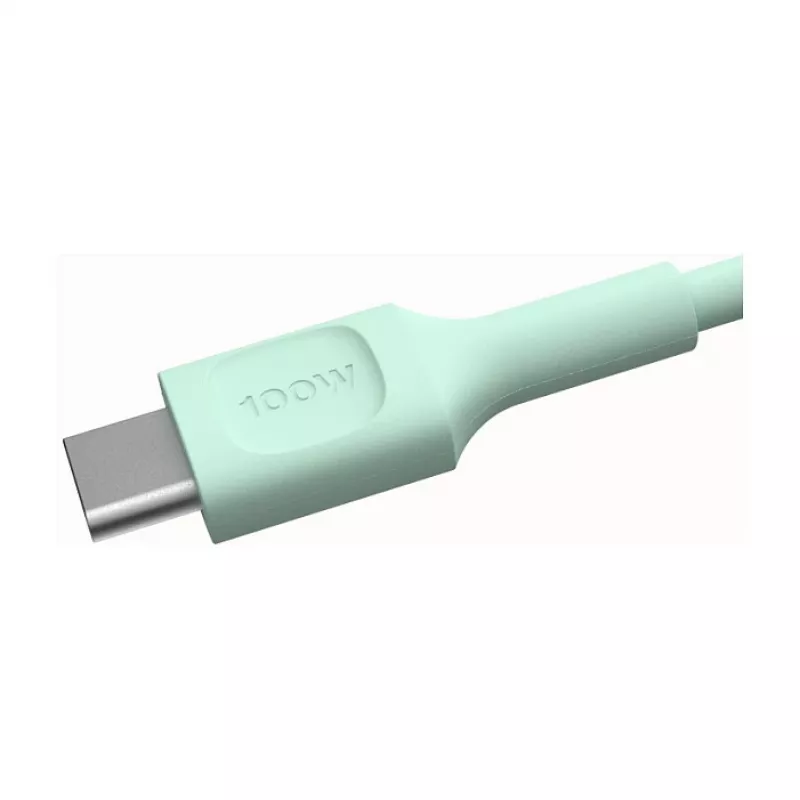 Green Cell PowerFlex Fast Charging USB Type-C to USB Type-C Cable 100W Mint Green 1.2m