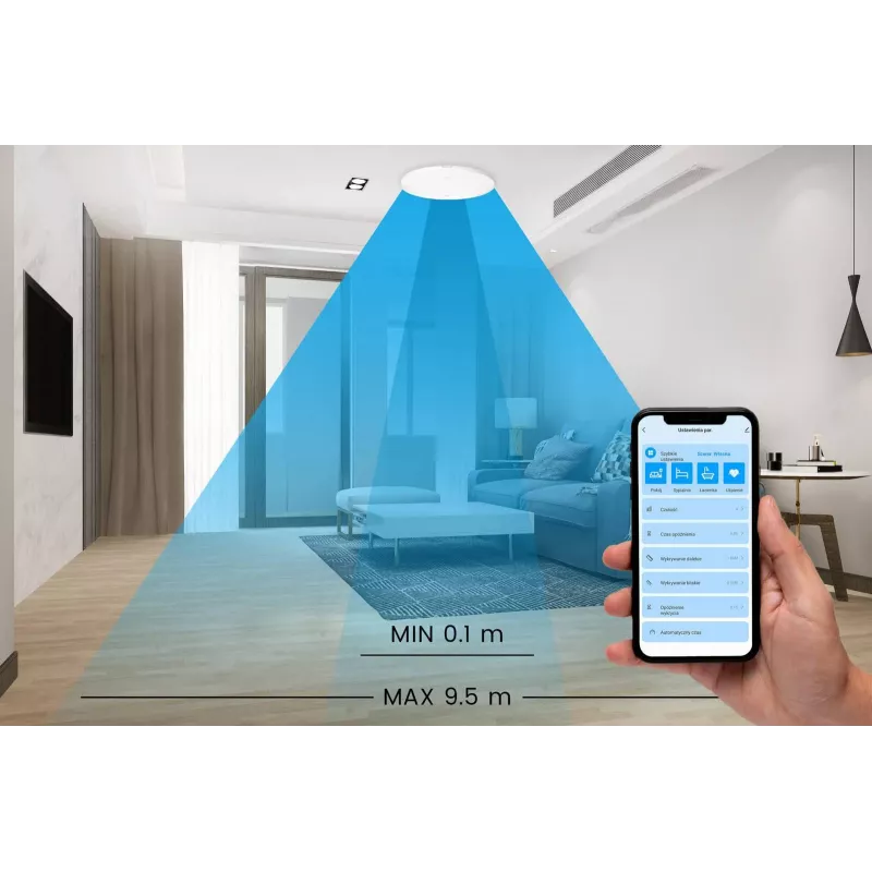 OXT T160 mmWave radara klātbūtnes un spilgtuma sensors 230V ZigBee Tuya