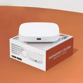 OXT T155 24GHz Millimetru viļņu radara klātbūtnes sensors ar spilgtuma sensoru, USB WiFi Tuya Smart