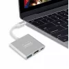 ZENWIRE BYL-2008N 3-in-1 MHL Hub USB-C uz HDMI 4K adapteris, Space Gray