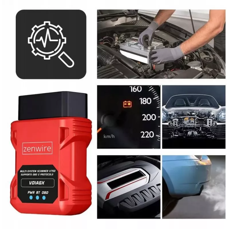 OBD2 diagnostikas skeneris ELM327 VDiagX V016 Bluetooth interfeisa testeris