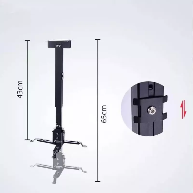 ZENWIRE Universāls projektora stiprinājums Griesti/Siena Melns 13kg