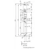 ELEKTRA-PLUS neapstrādāta tukša priekšplāksne universālajām kastēm - 1-grupa balta ABS