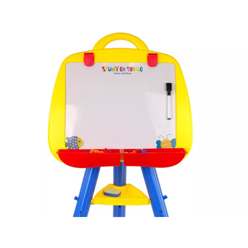 LEAN TOYS Stāvošā magnētiskā tāfele 1200x900mm abpusēja 360° rotējoša