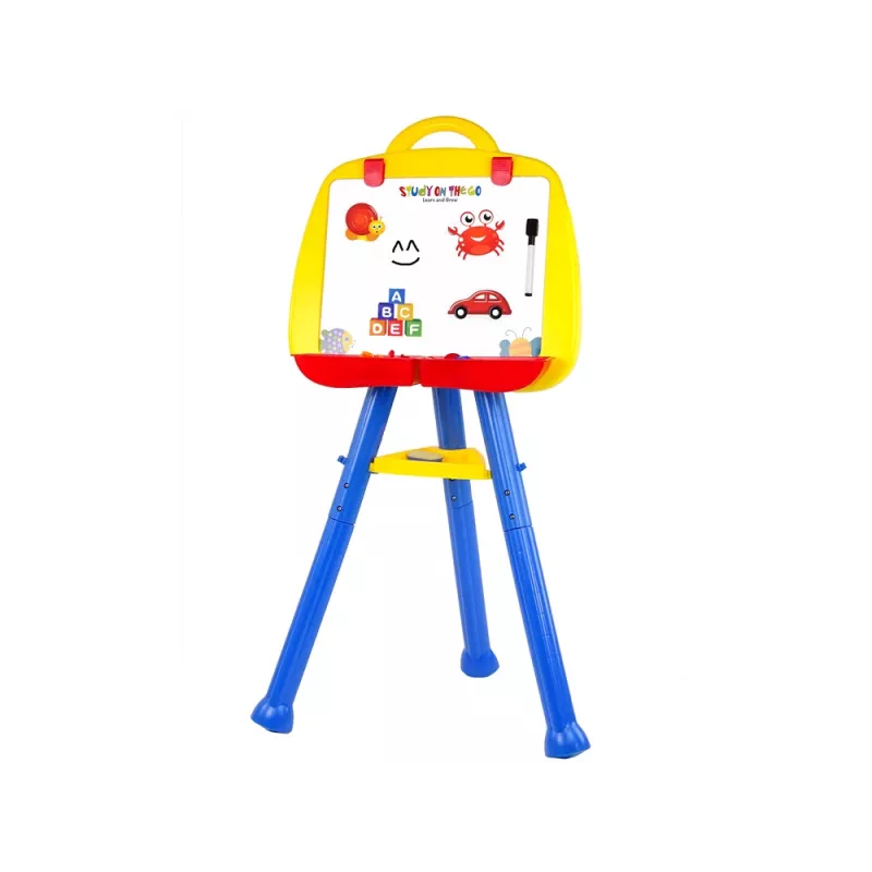 LEAN TOYS Stāvošā magnētiskā tāfele 1200x900mm abpusēja 360° rotējoša