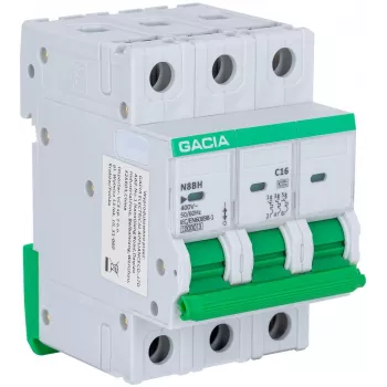 GACIA N8BH 10kA C 3P 20A Miniature Circuit Breaker MCB