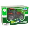 LEAN TOYS Mazais lauksaimniecības traktors ar atveramu motora pārsegu, sarkans, 13 cm