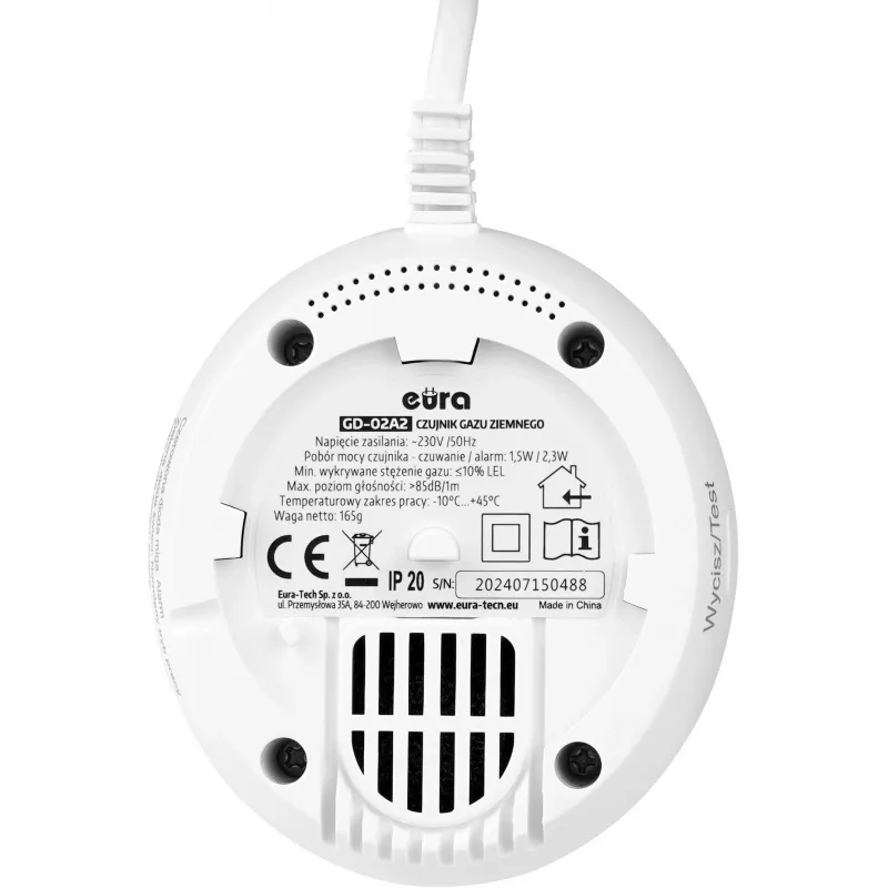 EURA GD-02A2 Gāzes detektors dabasgāzei un LPG