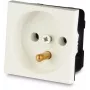 JAVEL Viena kontaktligzda ar zemējumu 1 modulis, iegremdējama, balta, 16A 250V