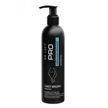 DR LUCY PRO EASY BRUSH 250 ml - Šampūns, kas atvieglo suņu ar garu, rupju apmatojumu ķemmēšanu