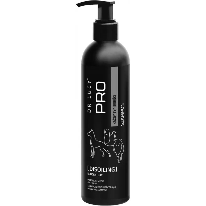 DR LUCY PRO DISOILING 250ml Attaukošanas šampūns suņiem