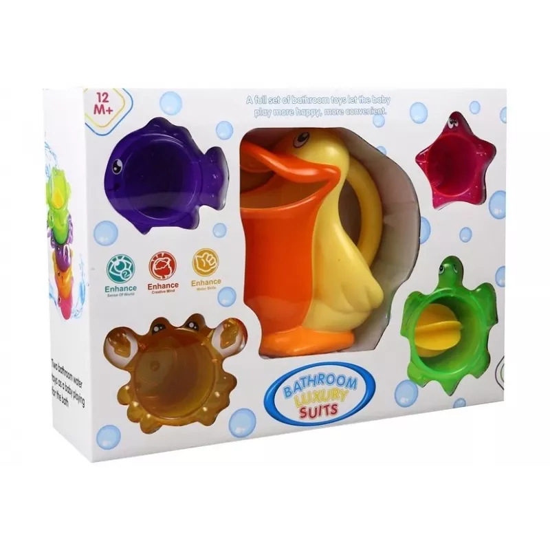LEAN TOYS Pelican With Patterns To Bath