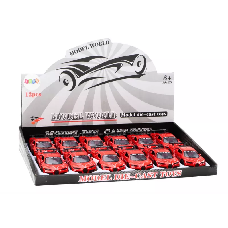 LEAN TOYS Sporta auto 1:32 berzes piedziņa sarkans