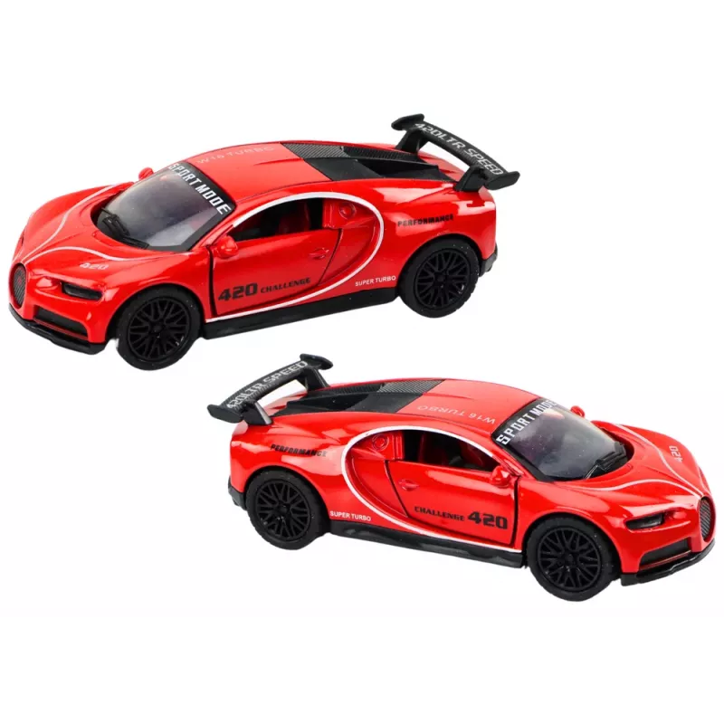 LEAN TOYS Sporta auto 1:32 berzes piedziņa sarkans