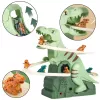 LEAN TOYS Track Slide Dinosaur Climb Lights Sounds