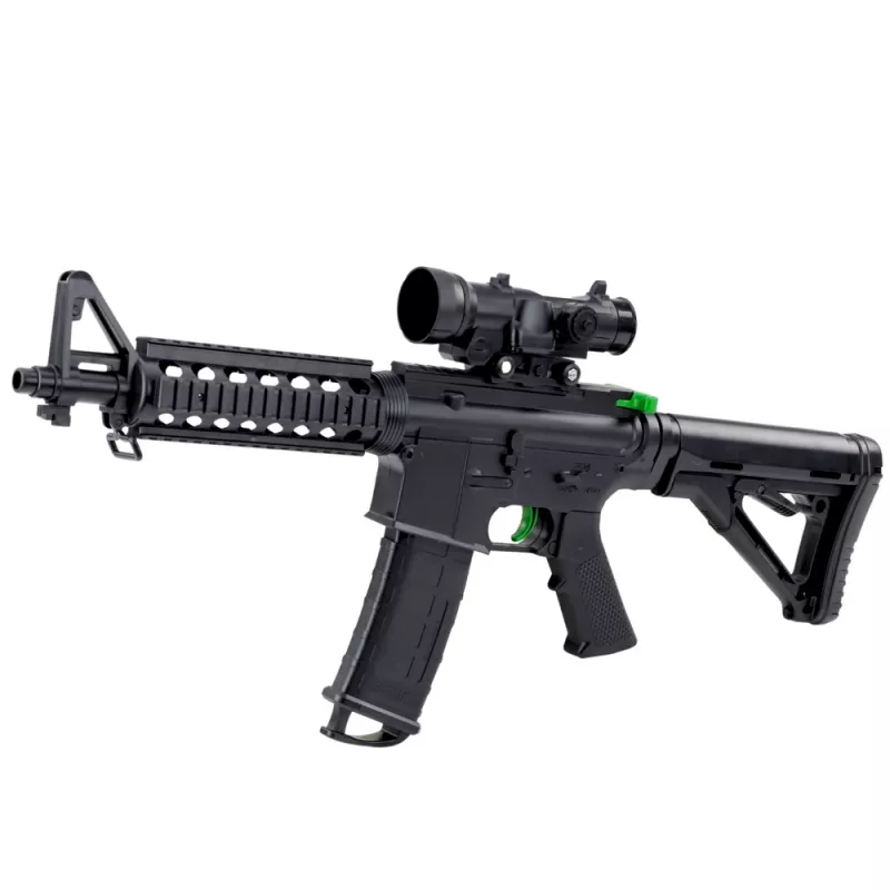 LEAN TOYS Assault Rifle For Water Balls Hydrogel Sight Glasses Black 86cm
