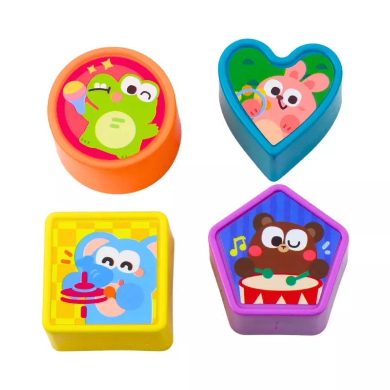 LEAN TOYS Interactive Cube Sorter Educational Sensory Sounds Colorful