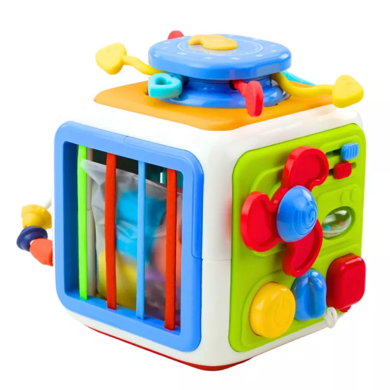 LEAN TOYS Interactive Cube Sorter Educational Sensory Sounds Colorful