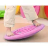 LEAN TOYS Sensoriskais līdzsvara dēlis bērniem ar gumijas bumbiņām 5 gab., rozā