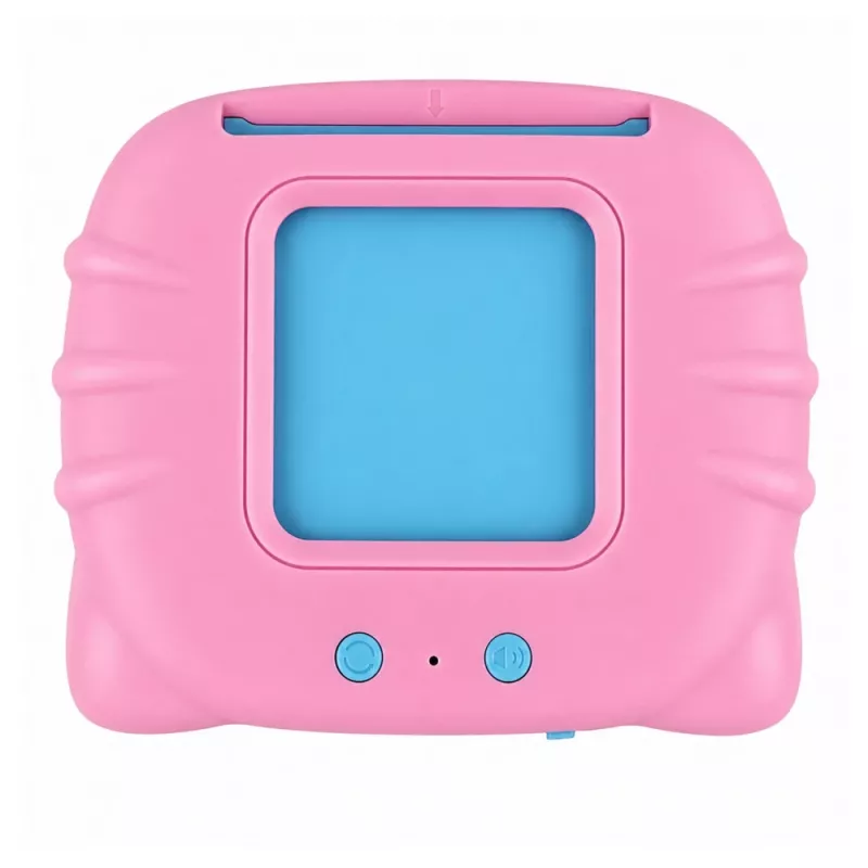 LEAN TOYS Angļu valodas vārdu mācību kartīšu lasītājs Izglītojoša rotaļlieta Rozā