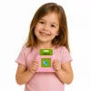 LEAN TOYS Angļu valodas vārdu mācību kartīšu lasītājs Izglītojoša rotaļlieta Rozā