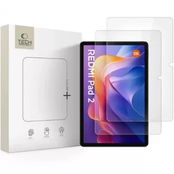 TECH-PROTECT Glass Fit+ 2-Pack rūdīta stikla ekrāna aizsargs Xiaomi Redmi Pad 2 / Redmi Pad SE 11.0 inch caurspīdīgs