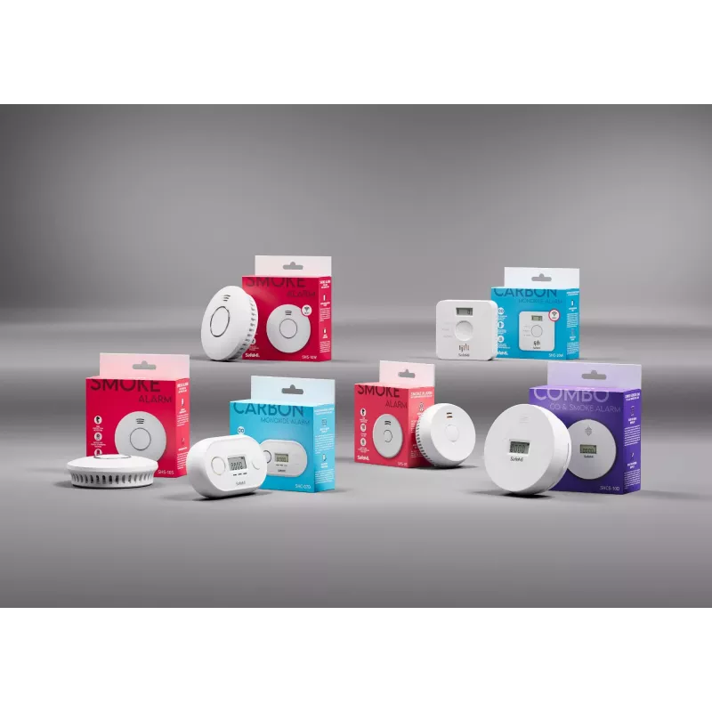 SAFEMI SHS-10W WiFi dūmu detektors - fotoelektrisks, 85dB, Tuya Smart, 2 gadu baterija, EN14604