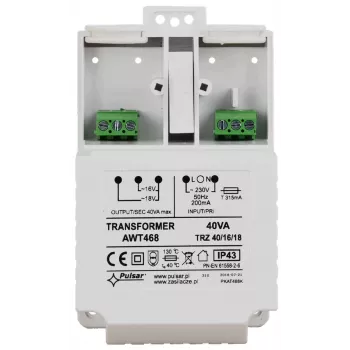 Pulsar AWT468 AC/AC Transformators 230V AC uz 16V/18V AC 4A 68VA DIN Sliežu