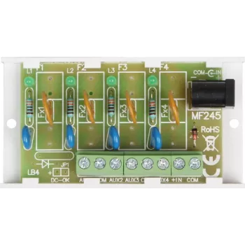 PULSAR AWZ575 Drošinātāju modulis 8 kanāli 1A stikla drošinātājs 10-30V DC