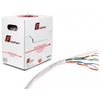 GETFORT Premium Cat.5e U/UTP PVC tīkla kabelis 305m (1000ft) - Pelēks