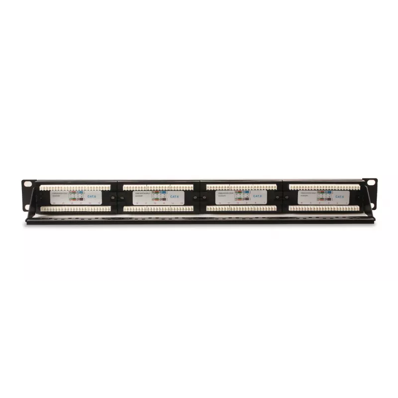 GETFORT PGF-6UTP24-B4 Patch Panel UTP Cat.6 24 Port 1U Black