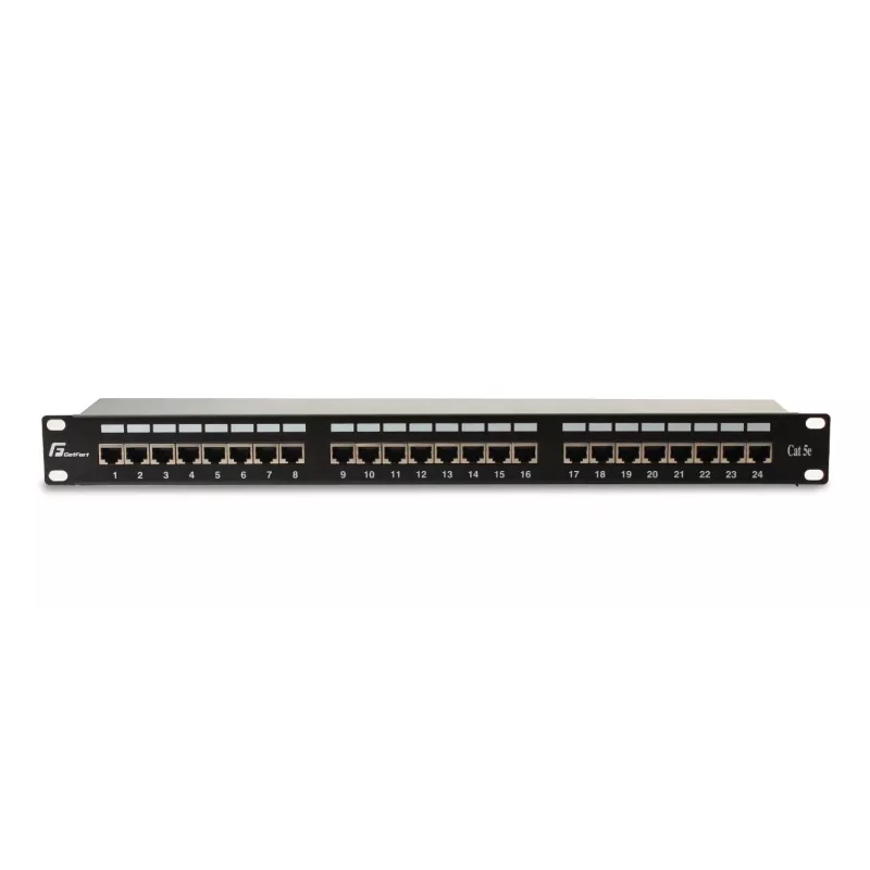 GETFORT PGF-5EFTP24-B6 Patch Panel FTP Cat.5e 24 Port 1U Melns