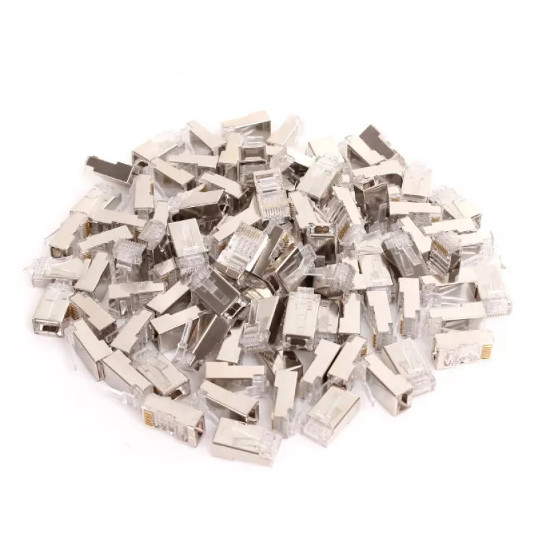 GETFORT RJ45 CAT.5e 8P8C Shielded Connector (100 pcs)