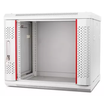 GETFORT 19 inch CALI 9U 600x600 Sienas stiprinājuma skapis Pelēks (RAL 7035)