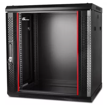 GETFORT CALI 19 inch 12U 600x450 Sienas stiprinājuma skapis Melns