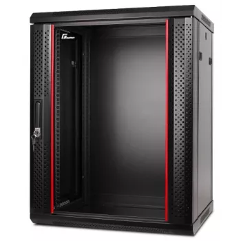 GETFORT CALI 19 collu 15U sienas stiprinājuma skapis 600x450 mm melns
