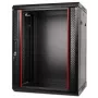 GETFORT CALI 19 collu 15U sienas stiprinājuma skapis 600x450 mm melns