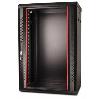 GETFORT 19 inch CALI Sienas Racka Skapis 18U 600x600mm Melns