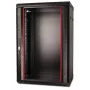 GETFORT 19 inch CALI Sienas Racka Skapis 18U 600x600mm Melns
