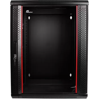 GETFORT CALI 15U 600x550 Sienas Divsekciju Rack Skapis Melns