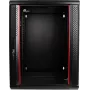 GETFORT CALI 15U 600x550 Sienas Divsekciju Rack Skapis Melns