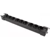 Getfort GF-9R30/IEC 1U 19 collu statīva PDU ar 9x IEC C13 kontaktligzdām, 16A, 3m kabelis, melns