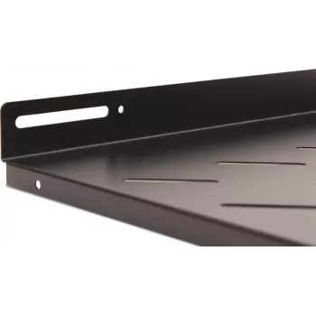 Getfort 60cm Fixed Rack Shelf 1U 19-inch Black 20kg