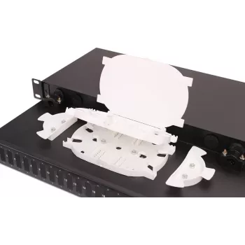 GETFORT GF-FO04-DX 1U 19 collu 24xSC Duplex fiksētā šķiedru optikas sadales paneļa plate