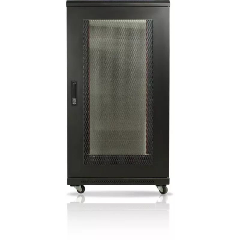 GETFORT 19 inch 22U 600x800 Grīdas skapis IT aprīkojumam Melns