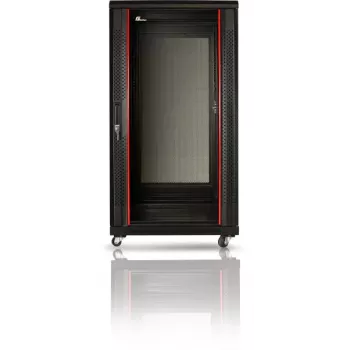GETFORT 19 inch 22U 600x800 Grīdas skapis IT aprīkojumam Melns