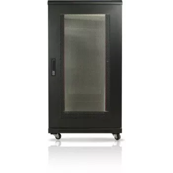 GETFORT 19-inch 22U Floor-Standing Server Rack Cabinet 600x600mm Perforated Steel Doors Black