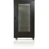 GETFORT 19-inch 22U Grīdas statīva skapis 600x800mm Perforētas durvis Melns