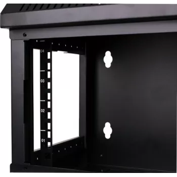 Getfort WGF04-33EH-WGB 10-inch 4U sienas stiprinājuma skapis 300x300mm Melns
