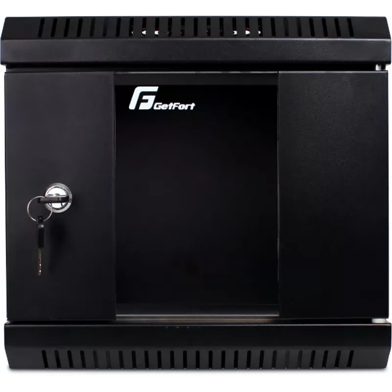 Getfort WGF04-33EH-WGB 10-inch 4U sienas stiprinājuma skapis 300x300mm Melns